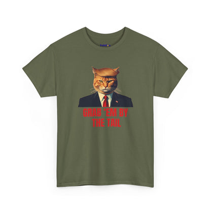 Grab 'Em By The Tail Cat T-Shirt | POLITICATS