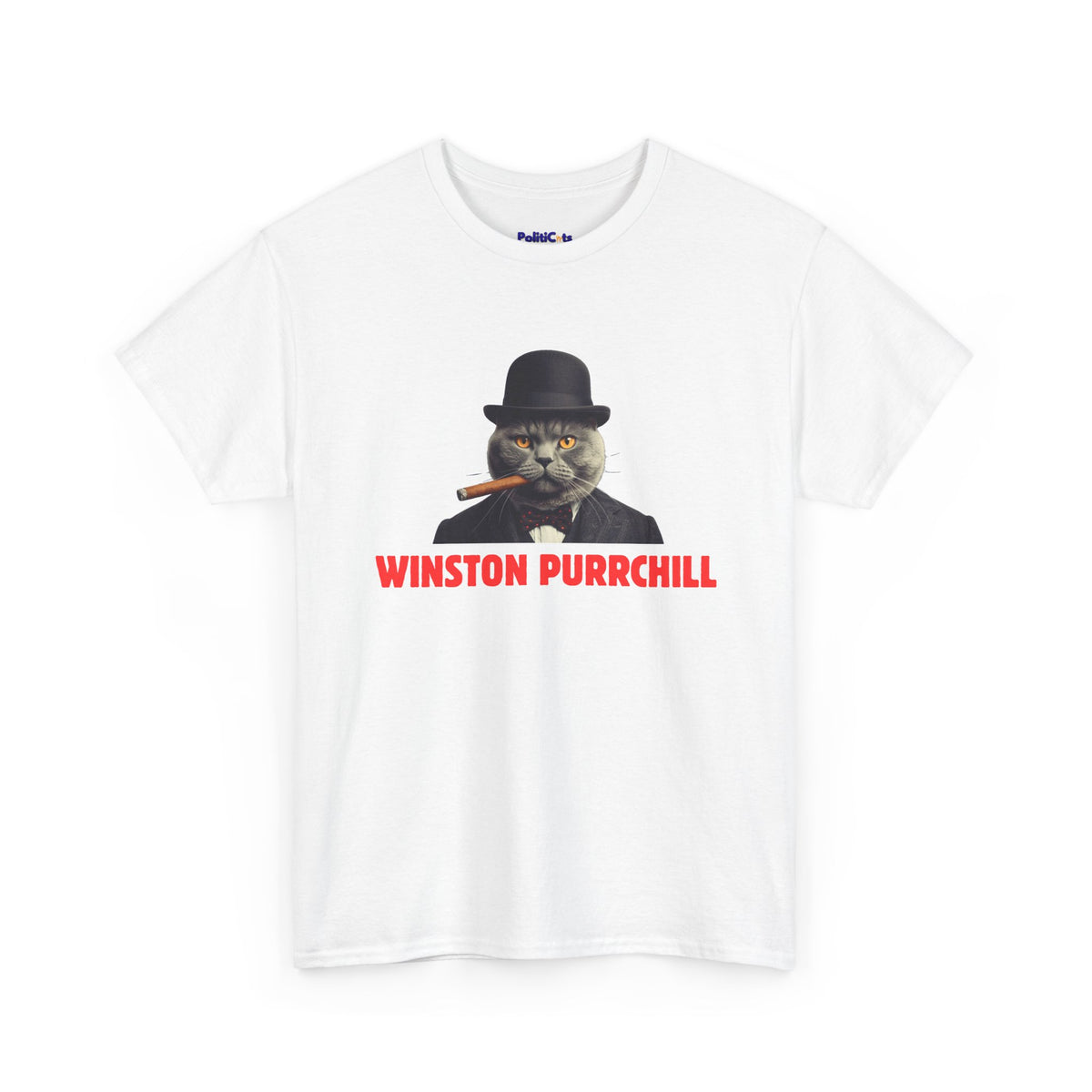 Winston Purrchill Cat T-Shirt | POLITICATS