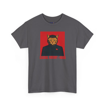 Social Credit +1000 Cat T-Shirt | POLITICATS