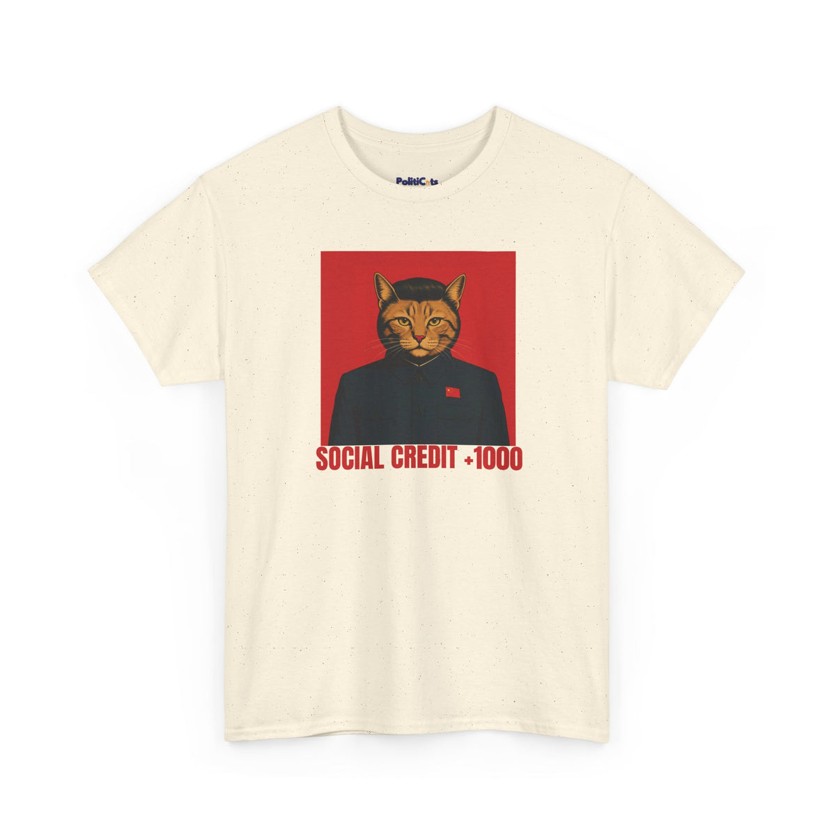 Social Credit +1000 Cat T-Shirt | POLITICATS