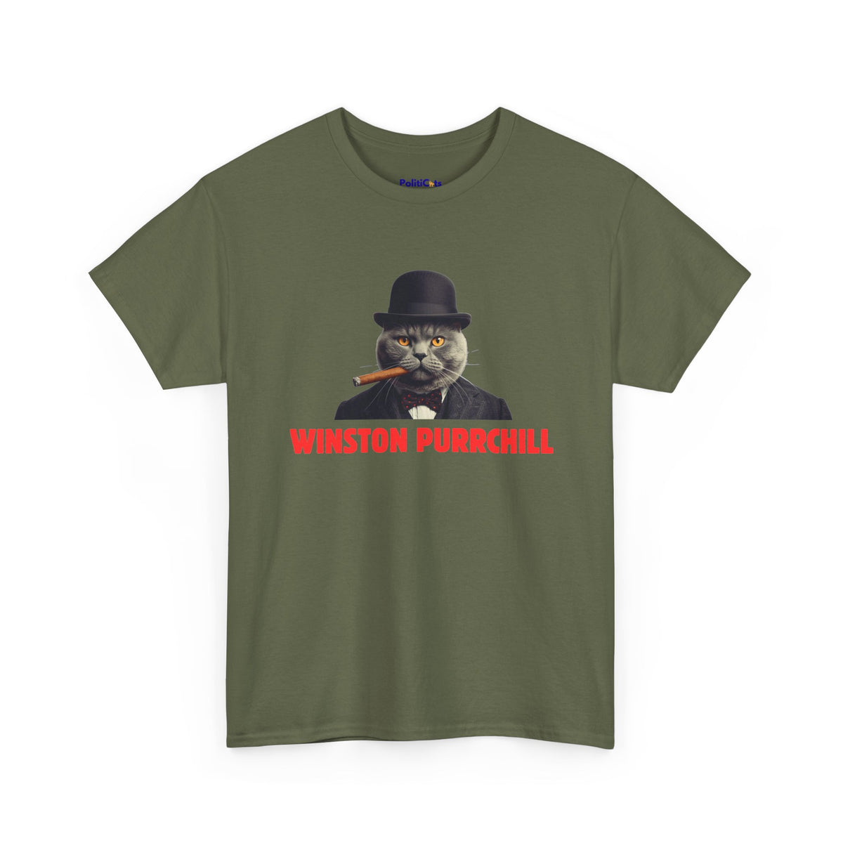 Winston Purrchill Cat T-Shirt | POLITICATS