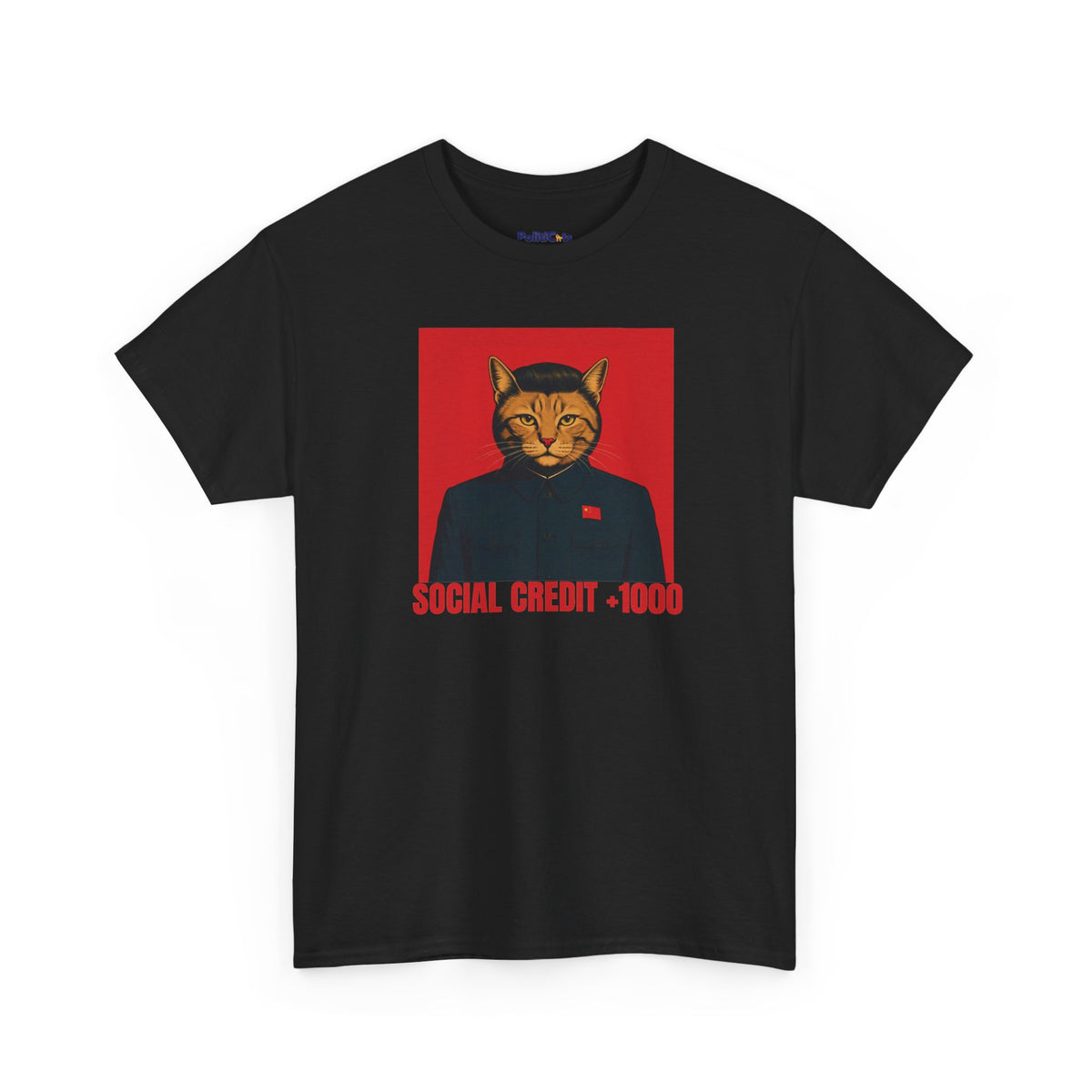 Social Credit +1000 Cat T-Shirt | POLITICATS